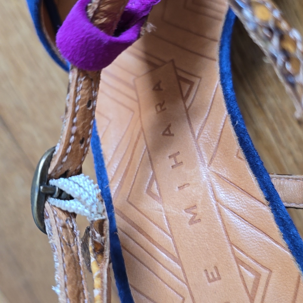 Chie Mihara Blue and Pink Heeled Shoes - Picture 9 of 9